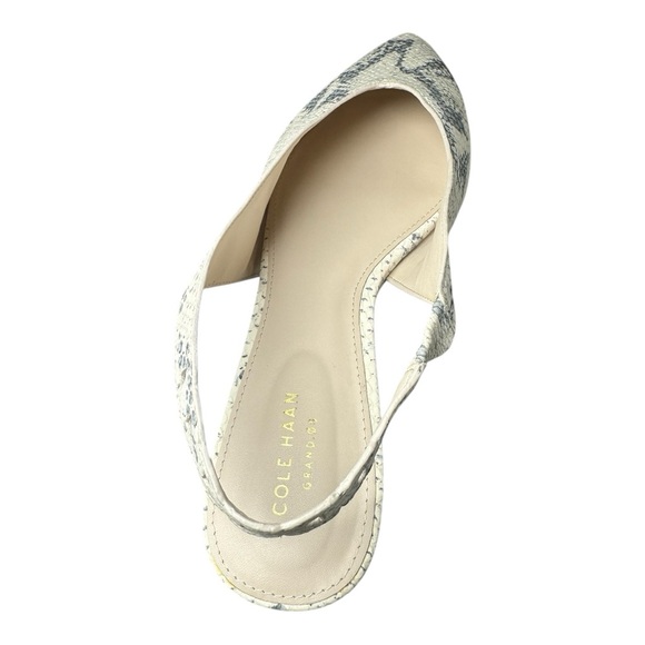 Cole Haan Snakeprint Slingback Pointed Toe Flats Merrit Skimmer Women’s size 11B - Picture 9 of 14